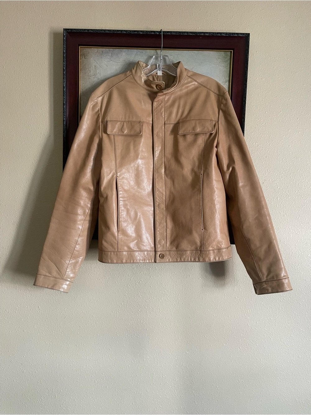 Miu Miu Light tan Leather Jacket
